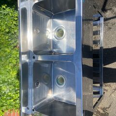 BELTECNO ステンレスシンク 2槽 横90高さ89（頂点) 縦45.5 長野県松本