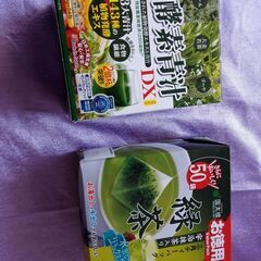 新品未開封 緑茶三角ティーバッグとおいしい酵素青汁、韓国味付けの...