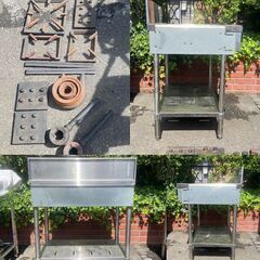 サンウェーブ 3口ガスコンロ S-GTB-76 都市ガス 中古　長野県松本市引き取り限定　W750×D650×H340　（mm) 13A 23.8KW 12A 22.6KW 送料無料