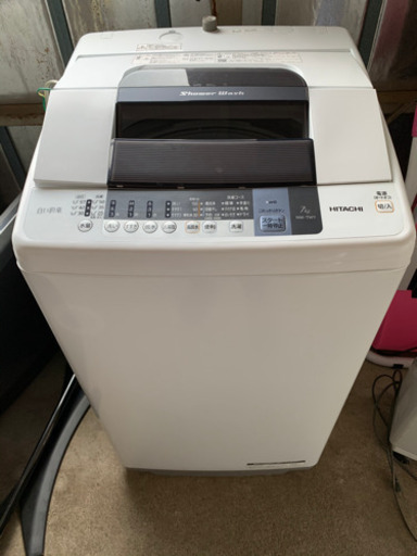 日立 HITACHI 全自動洗濯機 7kg NW-7WY 2016年製 ドライ機能付き