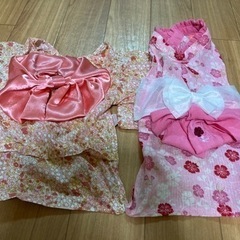 犬の服　浴衣　Lサイズ　２枚セット♡ドックウェア　犬服　犬用品　...