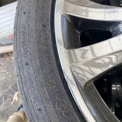 ノーマルタイヤ・ホイール4本セット。溝無し。