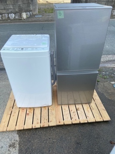 AQUA 生活家電2点セット 冷蔵庫 洗濯機 2020年 新生活 d1621