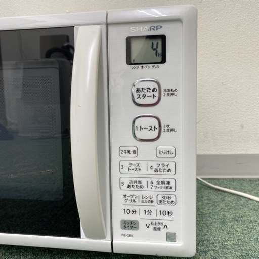 SHARP オーブンレンジ ホワイト(2019年製)　RE-CE6 SHARP シャープ オーブンレンジ RE-CE6-KW