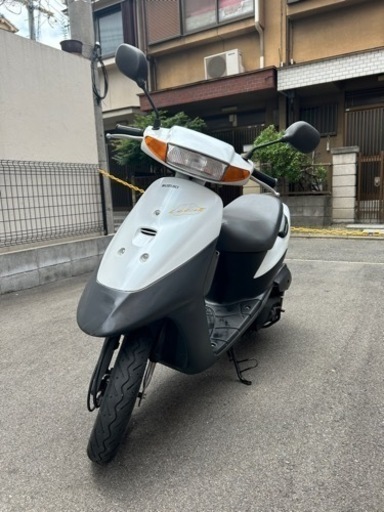スズキ レッツ2 タイヤ山あり 傷割れなし 超美品  原付 バッテリープラグ新品