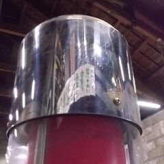 値下げしました サインポール 高さ200cm メーカー記載なし 看板 床屋 美容院 理容室 壁掛け くるくる 動作品 札幌市東区 新道東店 サインポール 高さ200cm メーカー記載なし 看板 床屋 美容院 理容室