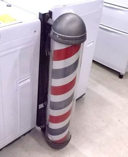 美品 関西サイン 高さ59㎝ 美容室 回転看板 サインポール オプトパーマ