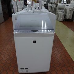 SHARP ガラストップ洗濯機 ES-PX8C 2019年購入