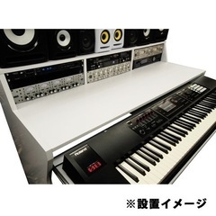 美品zomoゾモ スタジオデスク DTMデスクPCデスク ゲーミングデスク ホワイト白ZAOR