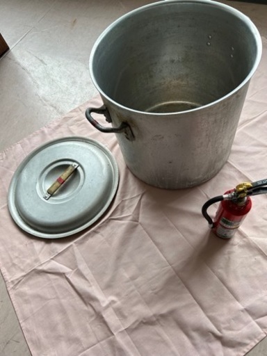 巨大な寸胴鍋 2個セット アルミ製 大型 業務用 寸胴 寸胴鍋 両手