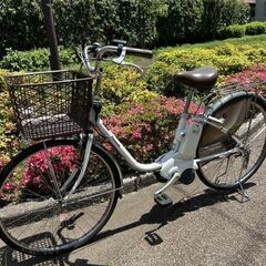 電動アシスト自転車 パナソニック 26インチ ビビ ホワイト