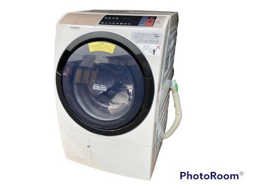 【売ります】日立 ドラム式洗濯乾燥機 ヒートリサイクル 風アイロン ビッグドラム スリム BD-SV110AR 右開き 洗濯11kg 乾燥6.0kg