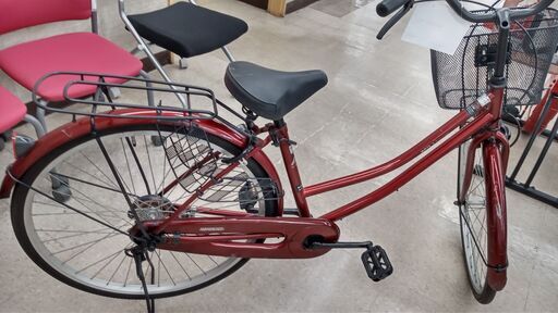 ★ジモティ割あり★  軽快車 26 赤 クリーニング済み TJ983 ☆ジモティ割あり☆ 軽快車 26 赤 クリーニング済み TJ983