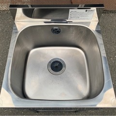 美品 業務用 アズマ 1槽シンク 幅450×奥450×高さ765(mm) 流し台 一層 一槽 キッチン 手洗い場 厨房機器 店舗用品 大阪 1層シンク AZUMA