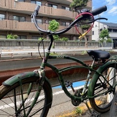 迷彩ビーチクルーザー 26インチ 整備済み