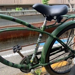 迷彩ビーチクルーザー 26インチ 整備済み