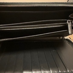 【美品】グッチ　長財布　メンズ　レディース　ブラック　ロゴ　箱付き