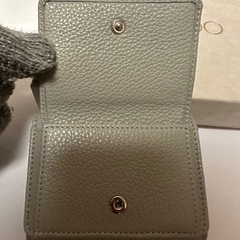 【美品】ジミーチュウ　三つ折り財布　グレー　レディース　箱付き