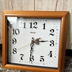 maruman 壁掛け時計 🌟 木製枠 バラバラに出来る リメイクにも
