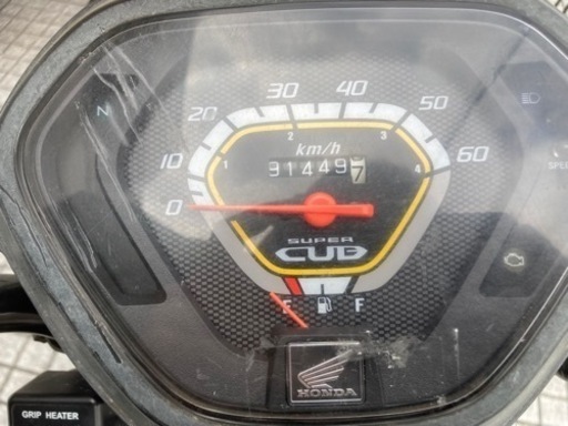 スーパーカブプロ】ホンダ製 AA04型 グリップヒーター付 前タイヤ新品