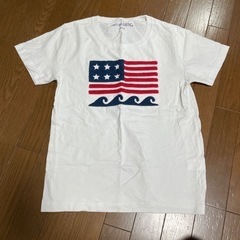 アメリカ国旗刺繍Ｔシャツ　メンズ