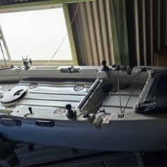 カヤック フィッシング 足漕ぎ 釣り パドル ペダル 手漕ぎ 1人用 シングル カヌー ボート 海 川 湖 渓流 夏 スポーツ レジャー アウトドア 超大型 