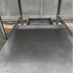 業務用 ソイルド 作業台 幅630×奥700×高さ850+150(mm) 調理台 バックガード付き 食洗機 JWE-580UA対応 大阪発 特注 食洗機用作業台