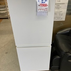 ⚫︎販売終了⚫︎２ドア冷蔵庫　AQUA 126L 2021年製　中古品