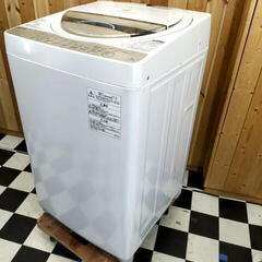 東芝　洗濯機　6.0kg　風乾燥　ステンレス槽　パワフル浸透洗浄...