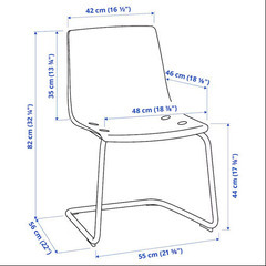 IKEA 丸テーブル　ドクスタ　トービアス　2脚セット