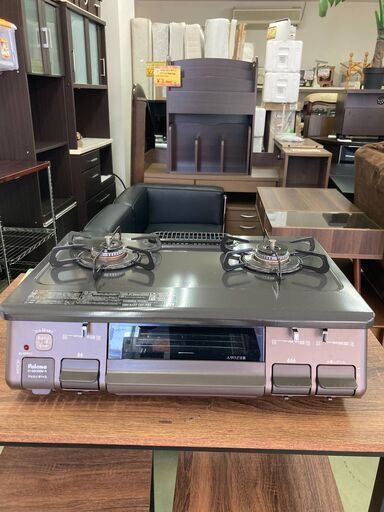 【リサイクルショップ　ピカソ　小松原】2022年製 パロマ ガステーブルプロパンガス強火 IC-S806BM-R★4861★