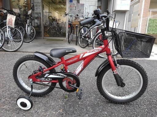 名古屋プレミアム商品券＆金シャチマネーOK！中古子供自転車２５９２　１６インチ　ギヤなし　 身長１０２㎝から　＊片足スタンドに変更可・無料（購入時のみ 名古屋プレミアム商品券＆金シャチマネーOK！中古子供自転車2592
