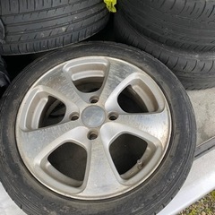 アルミホイールタイヤセット　4本セット　中古165/55R14 軽四