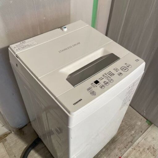東芝　洗濯機　4.5キロ　2021年式　AW-45M9　＃26290