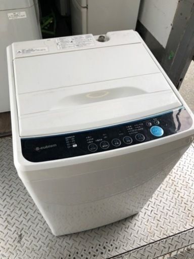 市内配送無料　SWL-050W エスキュービズム 全自動洗濯機 風乾燥 槽洗浄 ホワイト