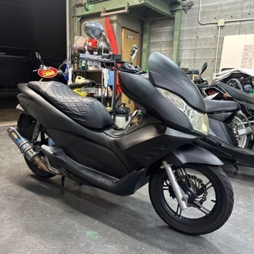 PCXカスタムJF28後期モデル✨リアライズマフラー‼️フロントエアロ✨セル一発‼️全国陸送✨