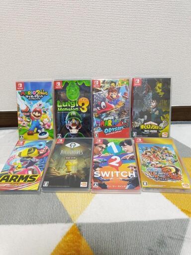スイッチ　Switch　ソフト　8本セット　まとめ売り　ニンテンドー　任天堂　ゲーム　マリオ　ルイージ　ヒロアカ