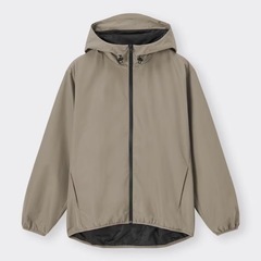 ジーユーウィンドプルーフシェルパーカ 33 KHAKI