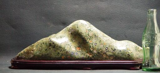 鑑賞石 8.2㎏　ジャスパー　原石磨き　水石 自然石 置物　盆石　飾り石