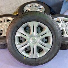 夏 日産純正 ノート☆新品 タイヤ☆ブリヂストン【100％ 富山】185/70R14 ニューノ NEWNO 日産 ニッサン純正 4本 E12 ノート純正 中古ホイール