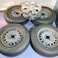 夏 日産純正 ノート☆新品 タイヤ☆ブリヂストン【100％ 富山】185/70R14 ニューノ NEWNO 日産 ニッサン純正 4本 E12 ノート純正 中古ホイール