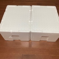発泡スチロール　2箱　（1箱¥10）