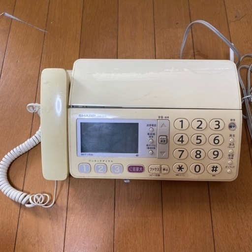 シャープ 電話機付きFAX　UX-310　おたっくす 白