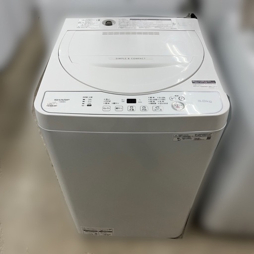 J2499 ★6ヶ月保証付★  6kg洗濯機 シャープ SHARP ES-GE6EJ 2021年製 動作確認、クリーニング済み