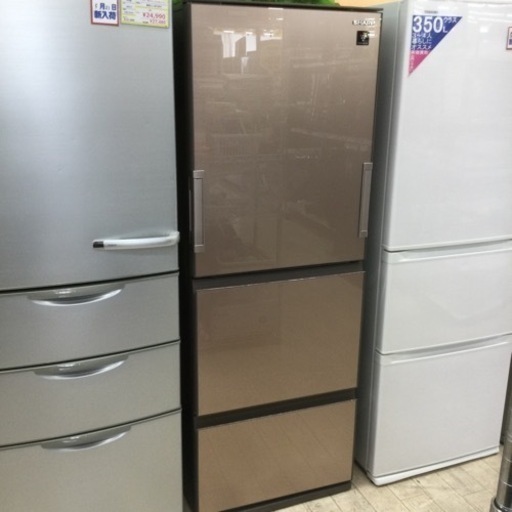 【✨どっちもドア❗️✨プラズマクラスター❗️✨ 3ドア❗️✨】定価¥134,800  SHARP/シャープ  356L冷蔵庫  SJ-GE36D  2018年製  ブラウン  キッチン家電  どっちもドア  自動製氷   3ドア