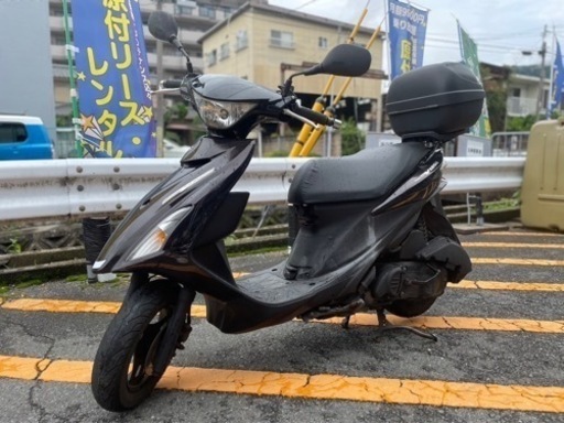 【現状販売•敷地内試乗OK】スズキ　アドレスV125S グリップヒーター、リアボックス【新品ヘルメットプレゼント中】