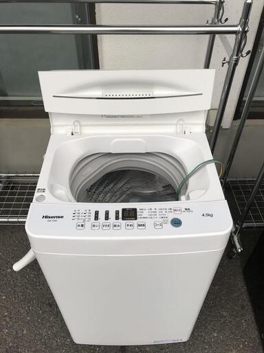 Hisense ハイセンス 洗濯機 HW-T45D 2021年製 4.5KG
