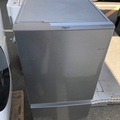 配送市内福岡 2021年式 AQUA アクア AQR-13K(S) 冷蔵庫(126L 右開き)