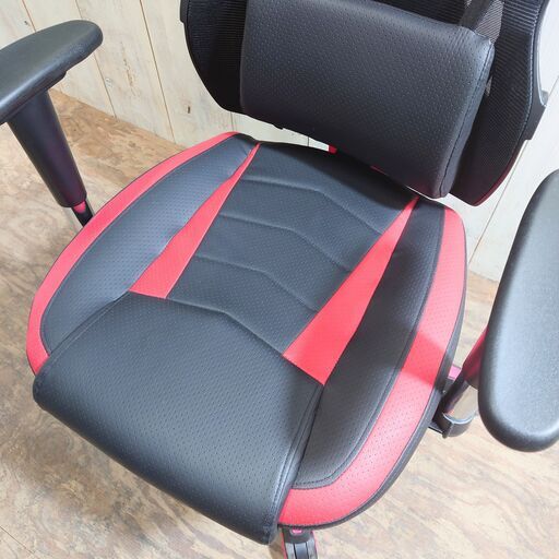 7/15 終 ゲーミングチェア デスクチェア ブラック レッド