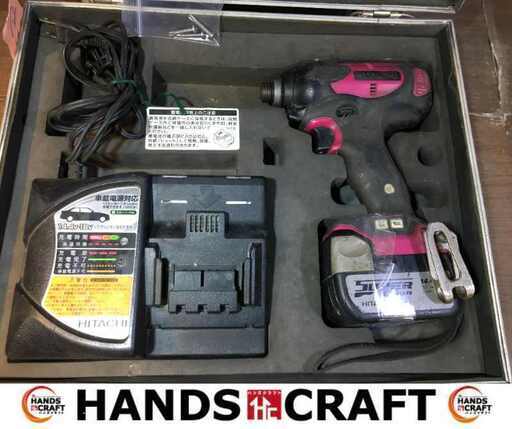 日立 WH14DBL インパクトドライバー 中古品 バッテリー×1 充電器【ハンズクラフト宜野湾店】